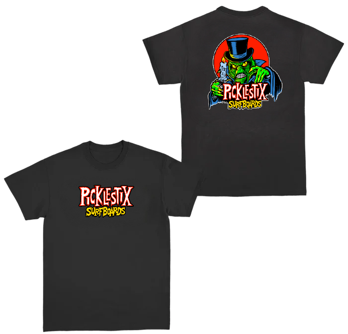 Pickle Stix Halloween Black T-Shirt